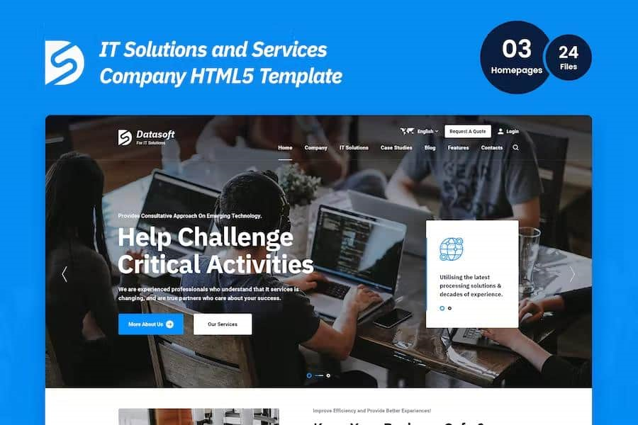 DATASOFT – IT SOLUTIONS & SERVICES HTML5 TEMPLATE
